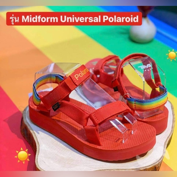 NTW | Teva Midform Universal Polaroid Sandal {Red} Men’s 11 - Picture 4 of 6